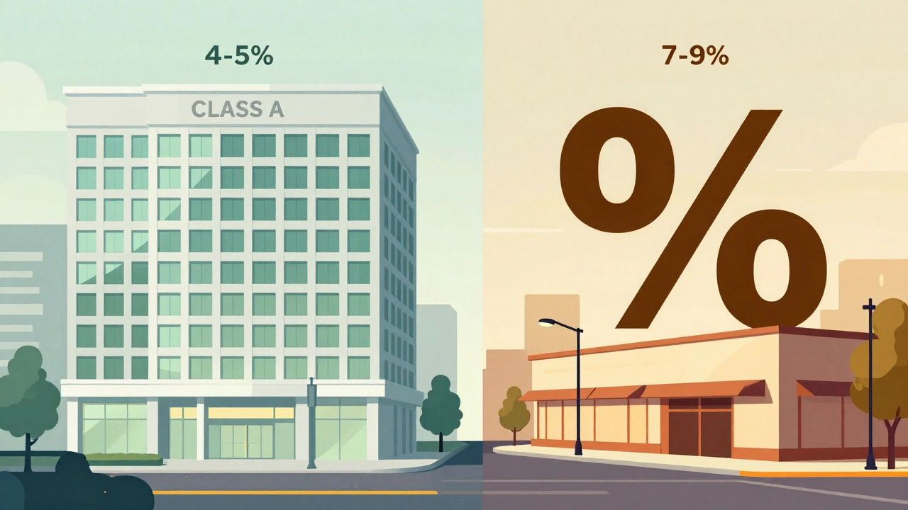 Comparison of low-risk office vs high-risk retail buildings